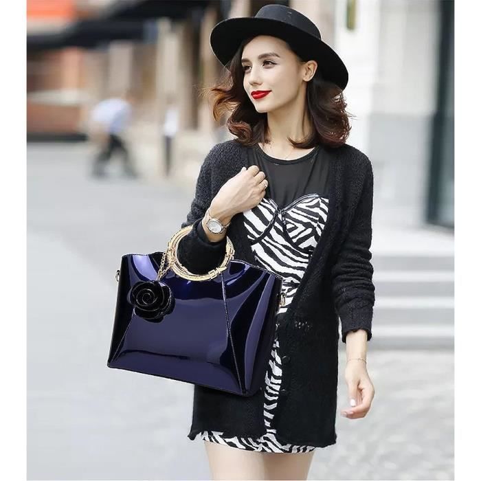 Sacs Port s Main Femme Tendance Vernis Cabas Sacs Port s paule
