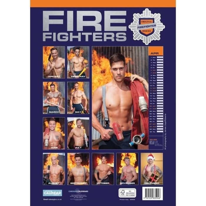 Calendrier 2024 Pompiers Sexy Maxi Format - Soldats Du Feu - Homme Sexy - -  Format A3 + Offert Un Agenda De Poche[H1569] - Cdiscount Beaux-Arts et  Loisirs créatifs