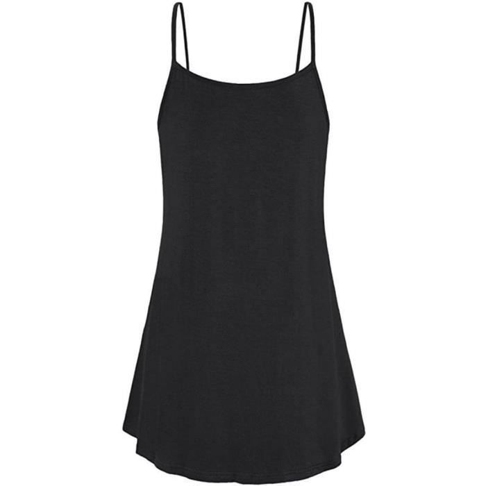 Debardeur long noir femme 2025