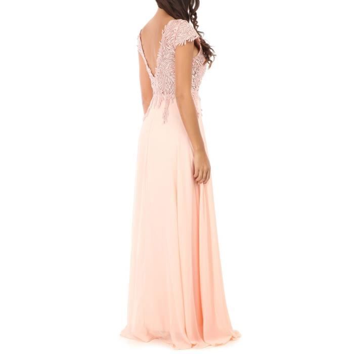Robe patineuse rose poudrée 2025