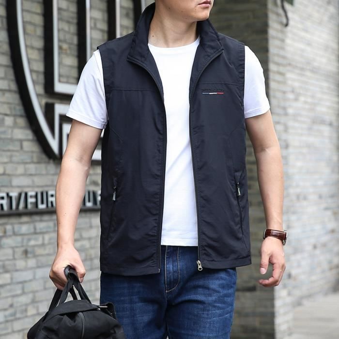 Gilet shop homme été