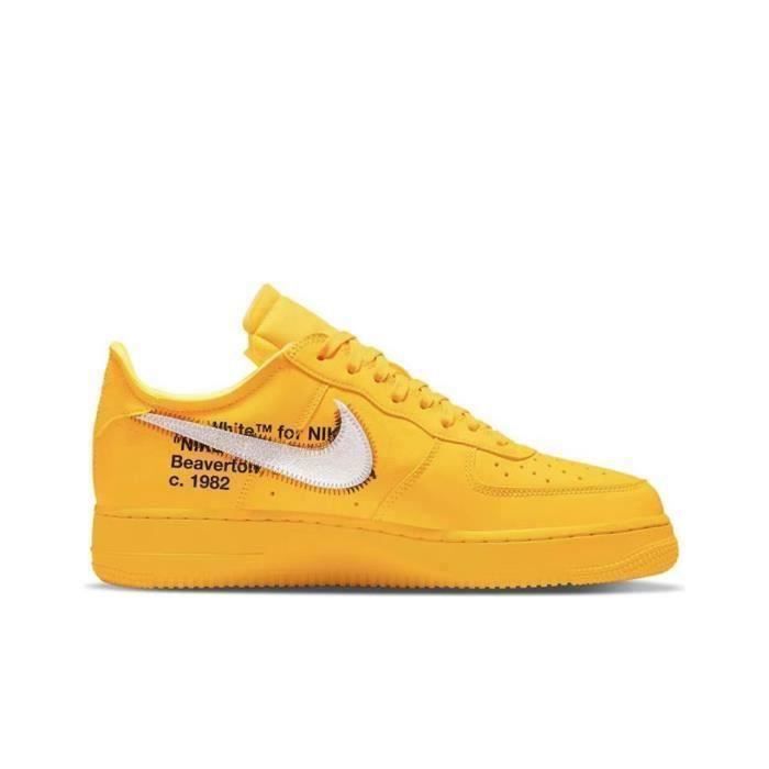 Off White x Nike Air Force 1 low lemonadejaune. Couleurs multiples Cdiscount Chaussures