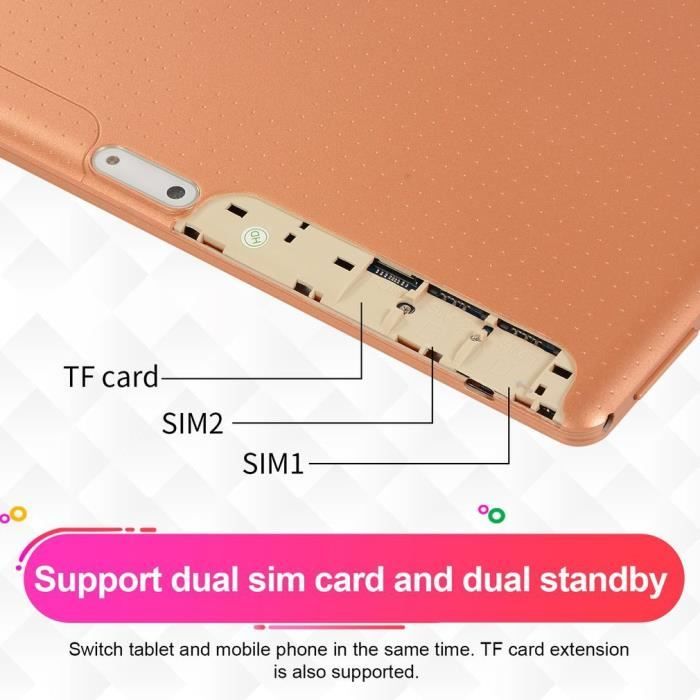 10.1inch pour Android 8.1 Tablet PC 4 Go + 641