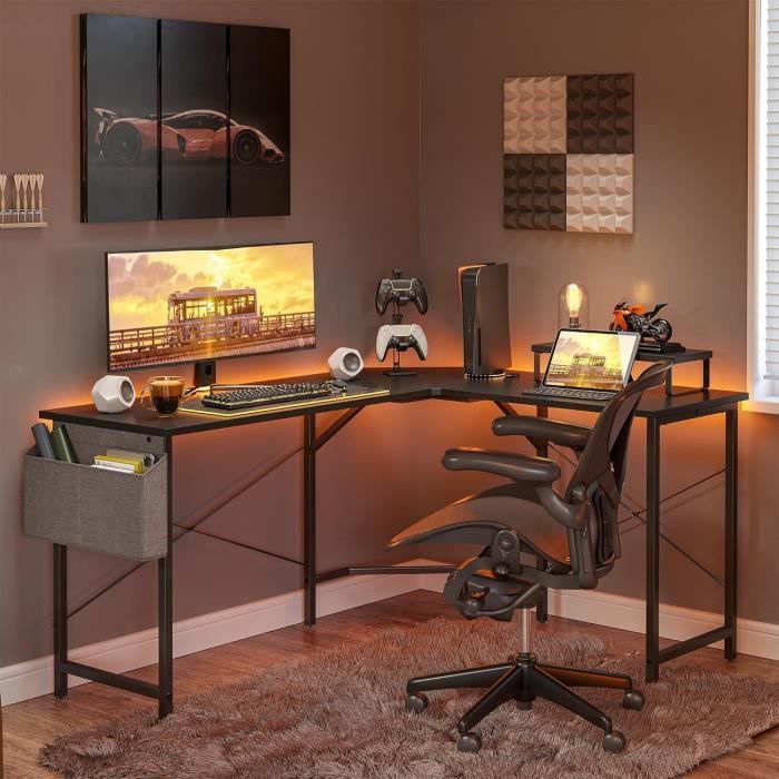 Cubiker Bureau d'angle en Forme L - 150 * 120 cm Bureau d'Ordinateur
