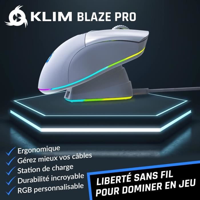 Blaze Pro - Souris Gamer Sans Fil Rgb Rechargeable Avec Station De Charge -  Nouveauté 2023 - Capteur Haute Précision Avec Bat[H498] - Cdiscount  Informatique