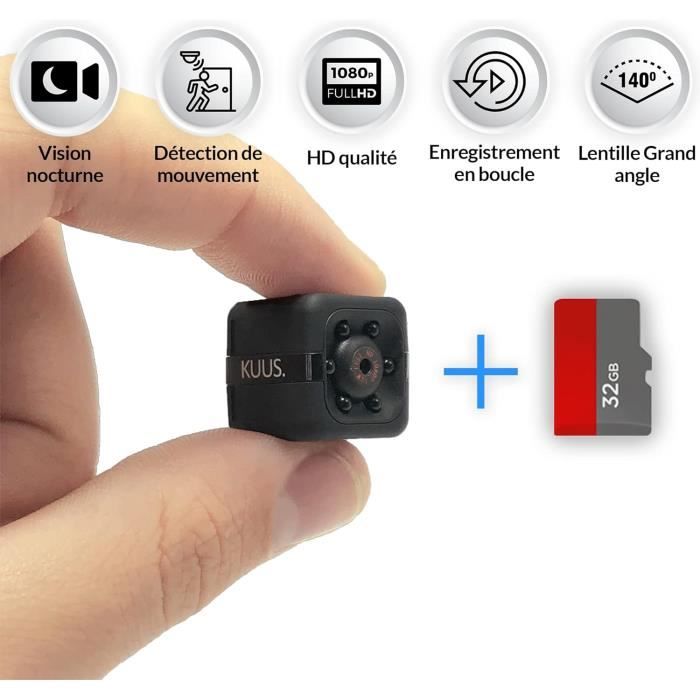 Camera Espion 1080P Mini Camera Surveillance Wifi Interieur Caméra De