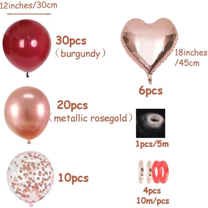 Lot de 6 poids de ballon pour ballons à l'hélium, crochets magnétiques extra puissants, lestés pour ballons en aluminium, aimants réutilisables pour fête, mariage, anniversaire, décoration, argent