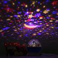  Ciel Étoile Nuit Lumière,Lampe Projecteur,4 LED Veilleuse de Nuit pour Enfant,360 degrés Rotating Lampe de Nuit-2
