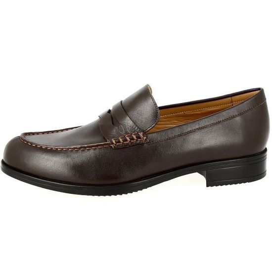 Mocassin En Cuir Marron Waldläufer Pointure 39.5 Weite K (pied Large) - Occasion - Port Offert