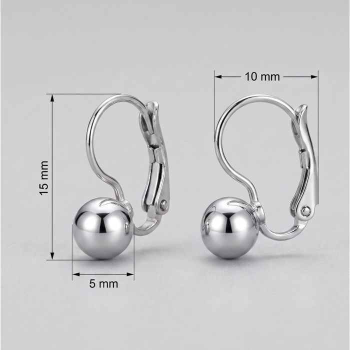 Boucles D'oreilles Torsadées En Argent 925 - Clous, Diamètre 15mm, Occasion