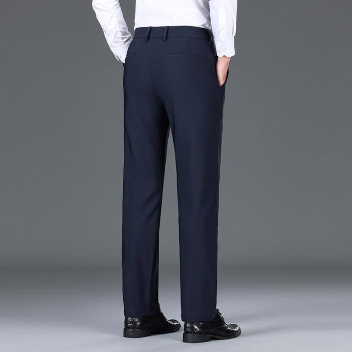 Costume Pantalon Homme Ã Pinces Taille Haute Pantalon De