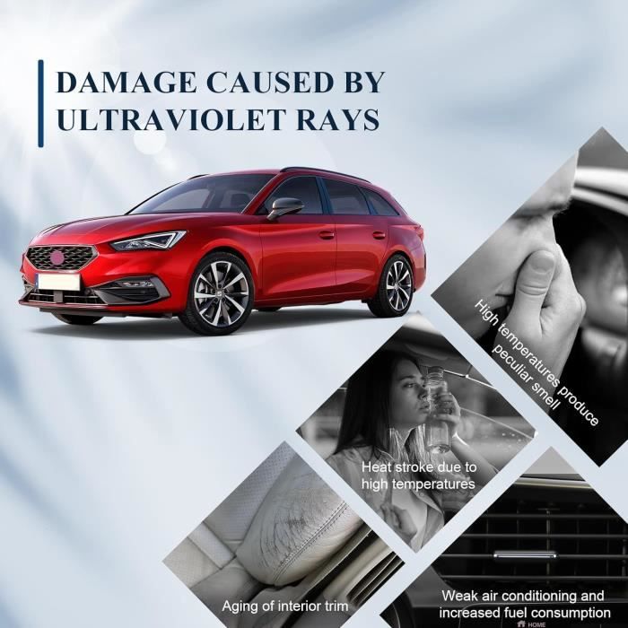 Pare-Soleil Voiture Pare-Brise Intérieur Pliable Vert Avec Ventouses - Protection UV Élastiques