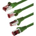 2m - vert - 10 pièces - CAT6 Cable Ethernet Set - Cable Réseau RJ45 10-100 - 1000 Mo-s cable de Patch LAN Cable |CAT 6 S-FTP[S655]-3
