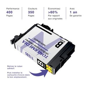 Lot De 10 Cartouches D'encre Compatible Epson Stylus SX130 - Modèles T1281, T128 - 12ml