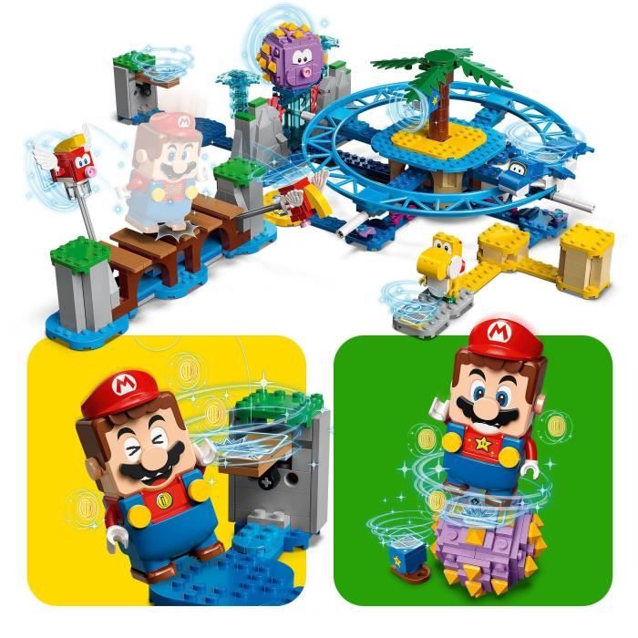 Super Mario Ensemble de Jeu - Coffret de jeu Château de lave - 7 Parties
