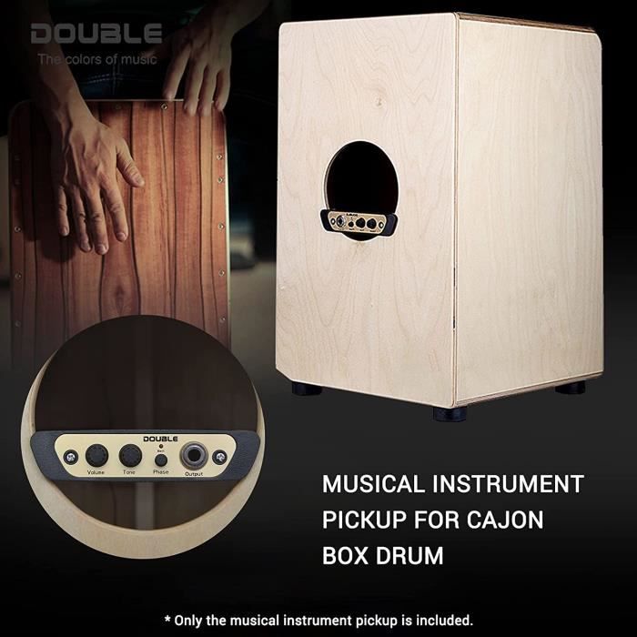 CJ01L Pickup Cajon Box Drum Préampli Instrument de musique Micro Jack 1-4  - Cdiscount Instruments de musique