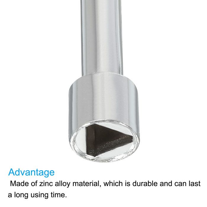 Clé Triangulaire 4 Voies FUGLUS - 5 Tailles (7 à 18 Mm) Pour Boîtiers électriques, Gaz, Eau, Compteurs