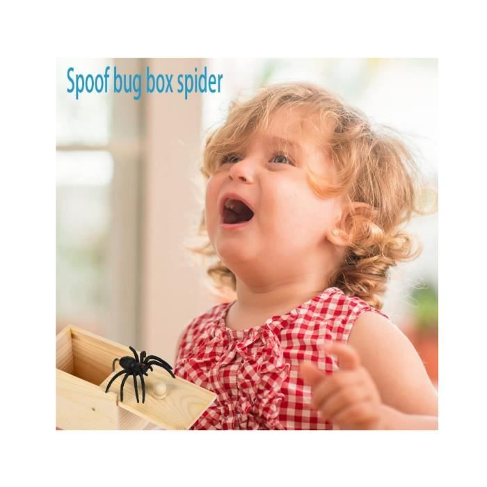 JIASHA 2PCS Boite Surprise Araignee,Boîte Araignée Boîte de Blague d' araignée Spider Box Fausses Araignées Boîte Jouet Farce d'araignée, pour  Halloween Avril Poisson Jour Enfants Adultes : : Jeux et Jouets