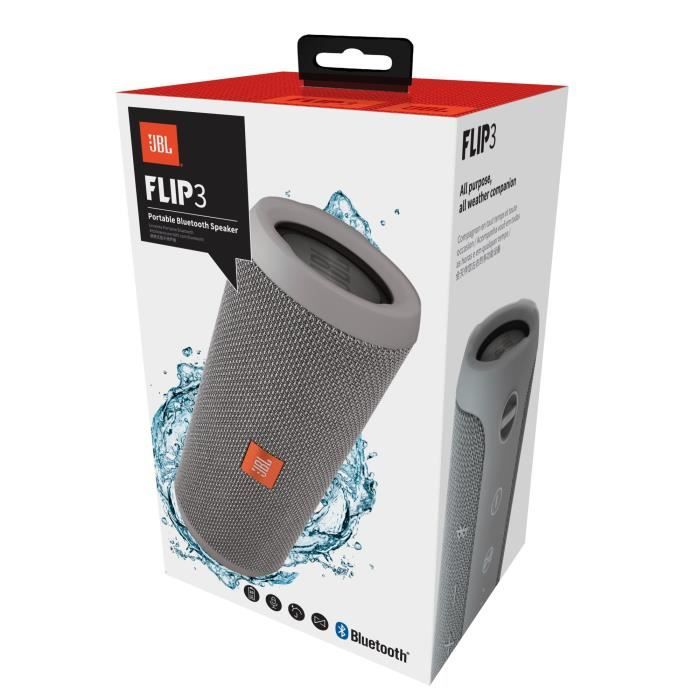 JBL Flip 3 Enceinte Bluetooth 4.1 Puissance 16W Autonomie de
