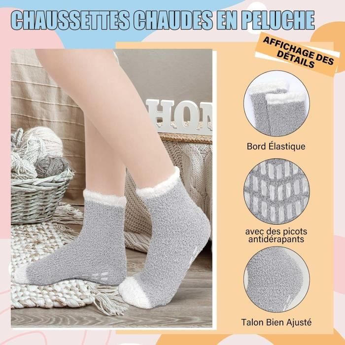 Chaussettes avec picots discount antidérapants
