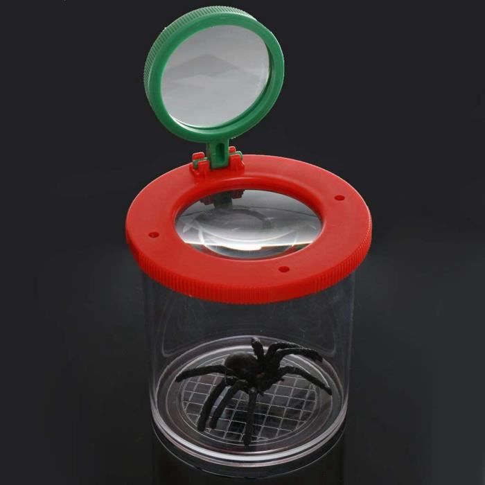 BESPORTBLE Boîte à Insectes Loupe 3X et 6X, 2 Pièces, Matériel Abs et Acrylique, Jeu Éducatif pour Garçon et Filles en Extérieur BESPORTBLE Boîte à Insectes Loupe 3X et 6X, 2 Pièces, Matériel Abs et Acrylique, Jeu Éducatif pour Garçon et Filles en Extérieur