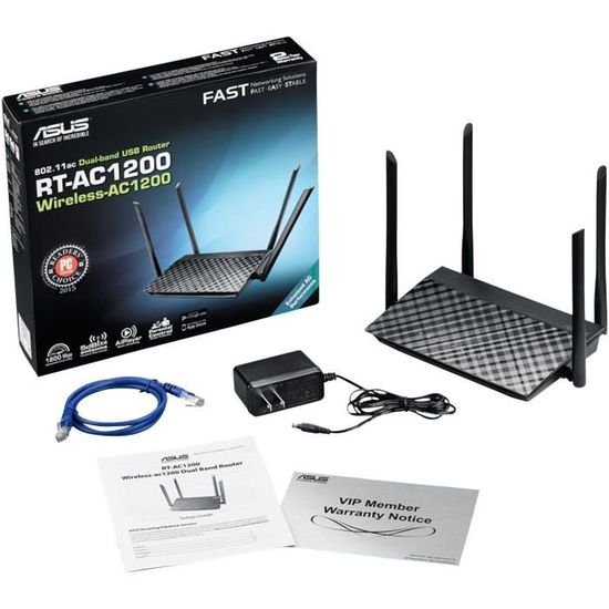 Asus Dsl Ac51 Modem Routeur Wi Fi Vdsl2 Adsl2 Ac 750 Mbps Double Bande Avec Beamforming Airadar