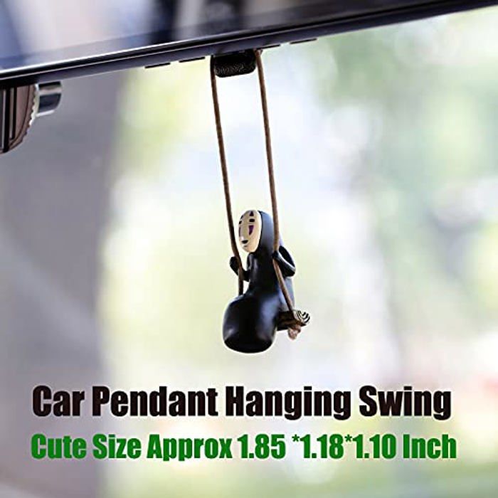 Lot De 2 Figurines Ghibli - Sans Visage - Pendentif Pour Voiture Et Maison - Décoration Anime - Cadeau Pour Fans