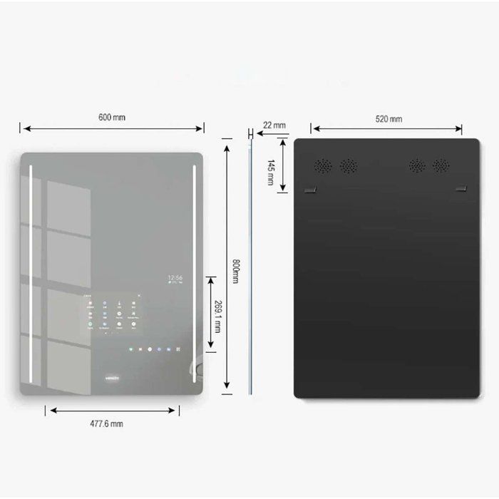 Miroir connecté smart mirror, wifi Bluetooth, Danub - Cdiscount ...