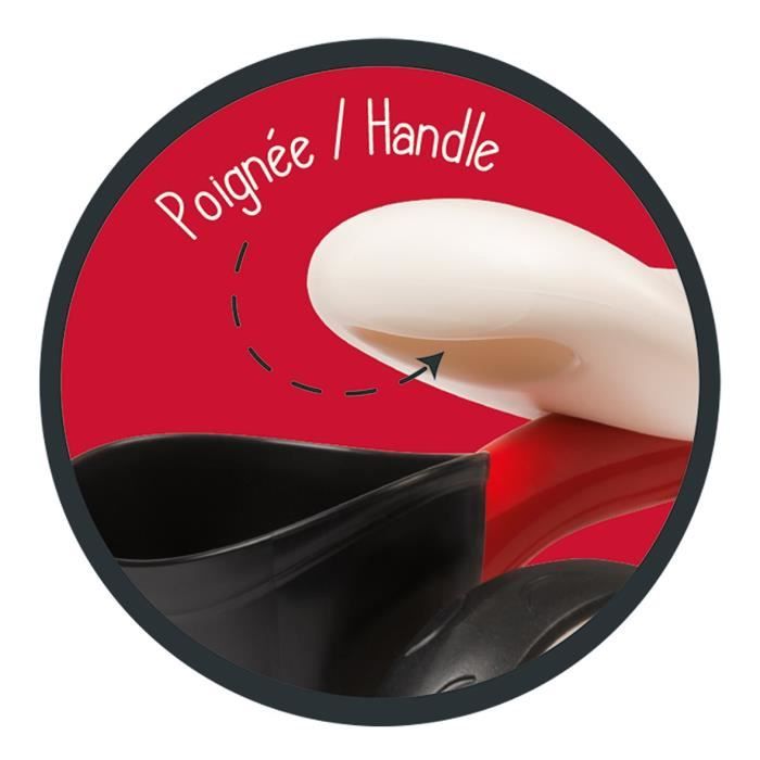 Smoby - Porteur Rookie Rouge - Métal - Selle Incurvée - Roues Silencieuses - Coffre à Jouets - Premier Age - Dès 12 Mois