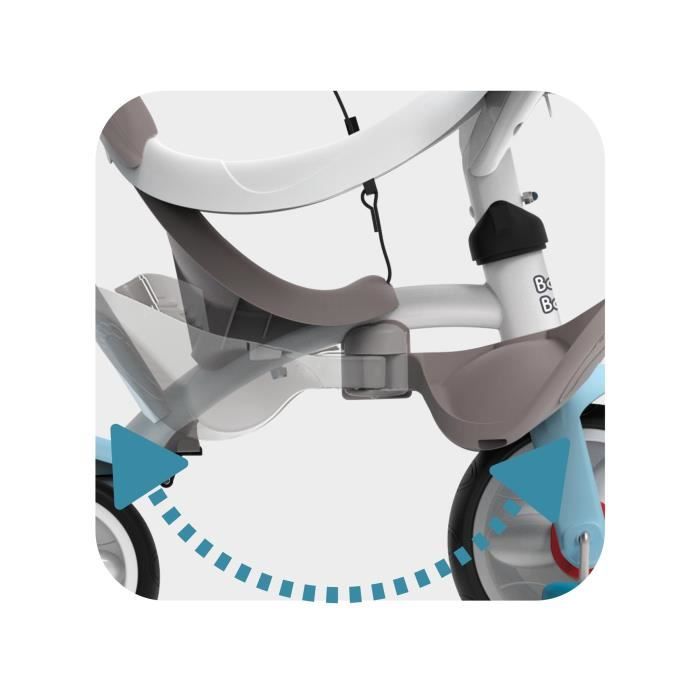 Tricycle évolutif SMOBY Baby Driver Plus - Bleu - Cdiscount Jeux - Jouets