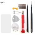 8Pcs kit outils reparation telephone Pour Smartphone Tablet MacBook Pro Air iPhone-0