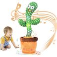 Jouet en Peluche Cactus - Apprendre à Parler et à Danser - 120 Chansons-0