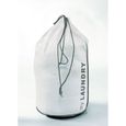 Panier à linge sac WOS My Laundry blanc 38,5x70 cm-0