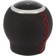Sumex couvre-matériel pommeau de levier de vitesse 19 cm PVC noir/rouge-0