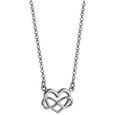 Boucles d/'Oreille Coeurs Entrelacés Amour Amitié en Argent Massif Sterling 925