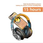 GOBRO Casque Sans Fil Bluetooth 5.0 Sur I'oreille Casque Graffiti Design Casque Pliable Avec Micro Hi-Fi Stéréo Pour -(or)