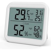 Thermo-hygromètre Électronique ORIA, Petit Thermomètre numérique hygromètre intérieur, ℃/℉, Station météo