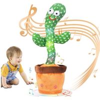 Jouet en Peluche Cactus - Apprendre à Parler et à Danser - 120 Chansons