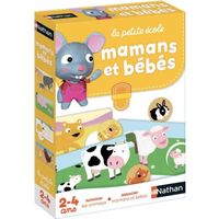 Jeu d'association NATHAN La Petite Ecole - Mamans et Bébés - Bébé Animaux - Mixte - A partir de 3 ans