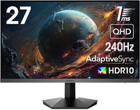 Ecran PC Gaming - KOORUI GN05 - 27" QHD - Dalle VA - 240 Hz - 1 ms - 2xHDMI 2.0,1xDisplayPort1.4