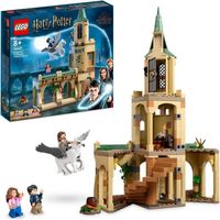 LEGO® 76401 Harry Potter La Cour de Poudlard : le Sauvetage de Sirius, Jouet et Figurine d'Hippogriffe avec Château Fort et Balai