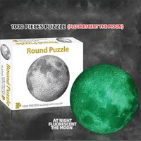 Puzzle 1000 pièces Rond de la Lune Lumineux - Jouets éducatifs Créative pour Enfants Adultes