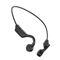 BL15 Casque à conduction osseuse Bluetooth Open-Ear IPX5 Écouteurs sans fil étanches pour les pilotes Noir dans les sacs