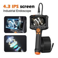 Ecran IPS 4.3" Caméra Endoscopique,avec Lumière, 1080P Camera Inspection Canalisation-10M