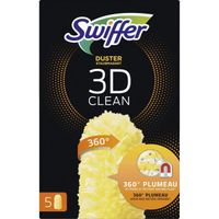 SWIFFER Duster Plumeau nettoyage 3D 360 - Recharges 5 unités