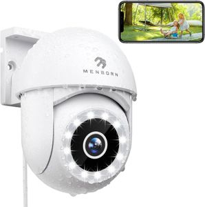 CAMÉRA IP Caméra Surveillance WiFi Extérieure 2K Camera Exterieur Mise à Jour 360° avec Vision Nocturne Couleur 2.4GHz Caméra IP avec [J672]