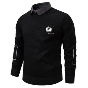 Pull PGA Tour Homme Taille L – Noir, 1/4 Zip, Manches Longues, Col Montant (Occasion, Fabriqué En Jordanie)