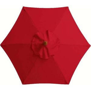 TOILE DE PARASOL Toile de rechange pour parasol de jardin - Tissu anti-UV en polyester - Diamètre 2m, 2.7m, 3m - Big Red