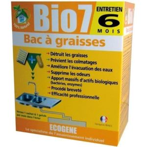 DÉBOUCHEUR CANALISATION Bio7 spécial graisses - 6 doses