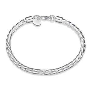 BRACELET - GOURMETTE Bracelet Femme Alliage Corde torsadée 20cm H210